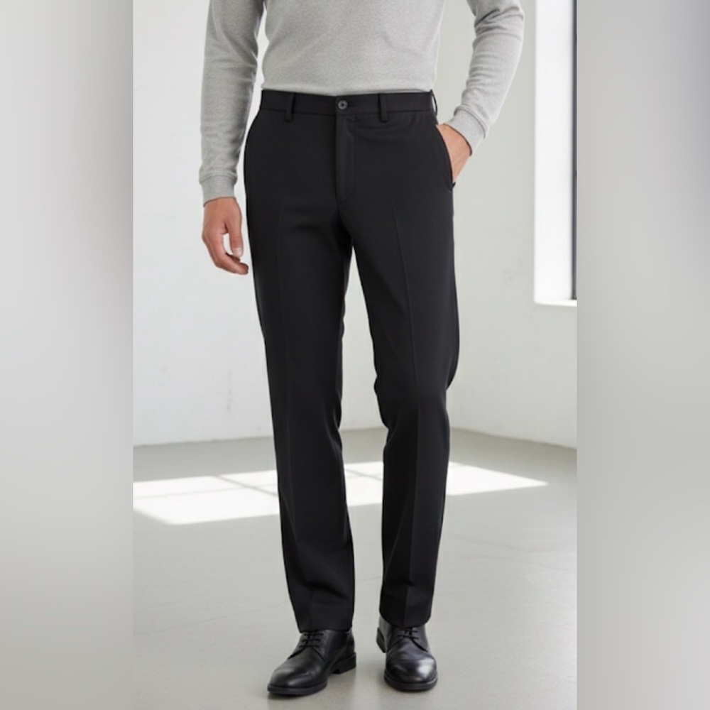 Savane Men's Dress Pants - Herringbone Dark Gray